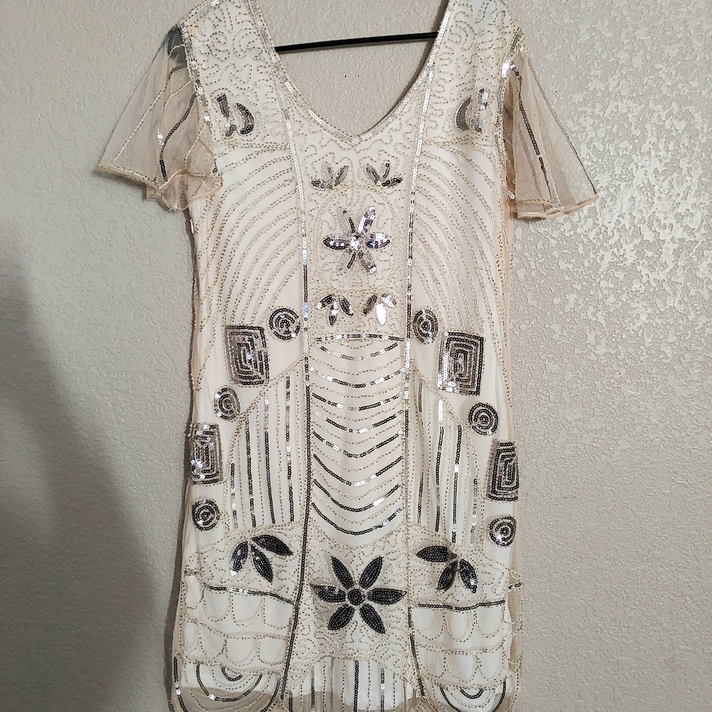 Sequins vintage-like dress